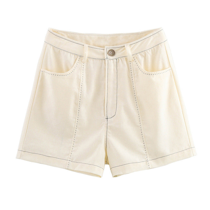 European And American Trends Style Sleeveless Halter Strap Top Design Short Two-piece Set
