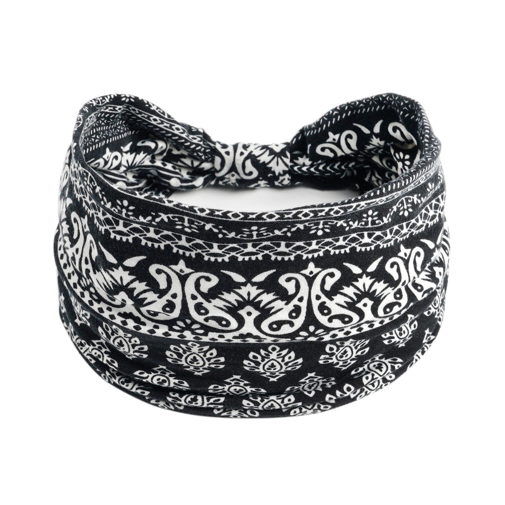Bohemian Cashew Yoga Sports Headband Antiperspirant Absorbent Elastigirl