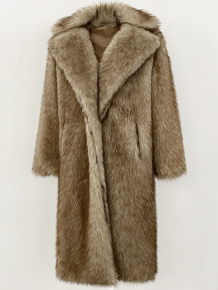 High-quality Artificial Fur Faux Fur Coat For Women