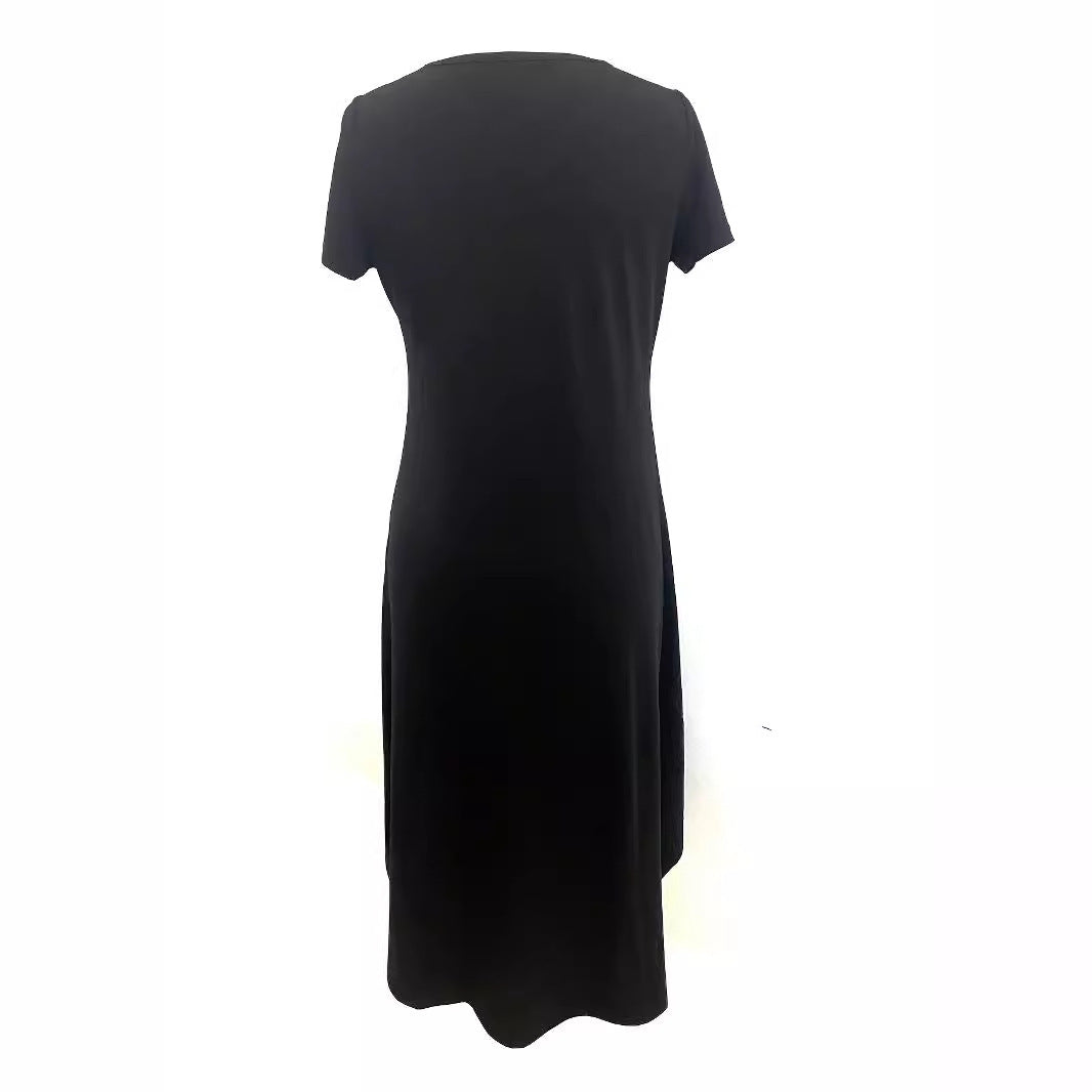 European And American Hot Girl High Elastic Solid Color Dress Women