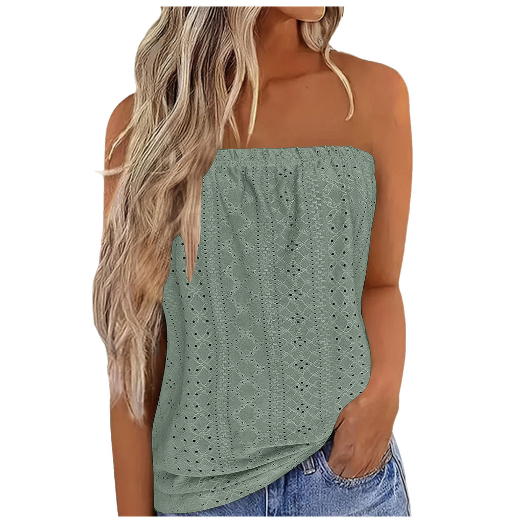 Women's Floral Multicolor Printing Elastic T-shirt Vest Top