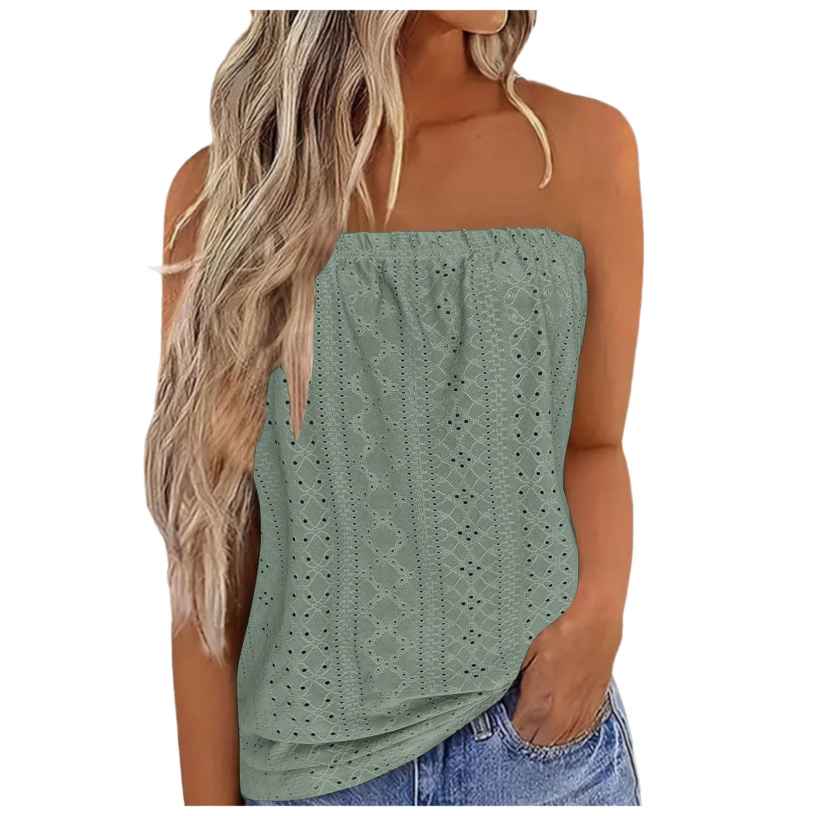 Women's Floral Multicolor Printing Elastic T-shirt Vest Top