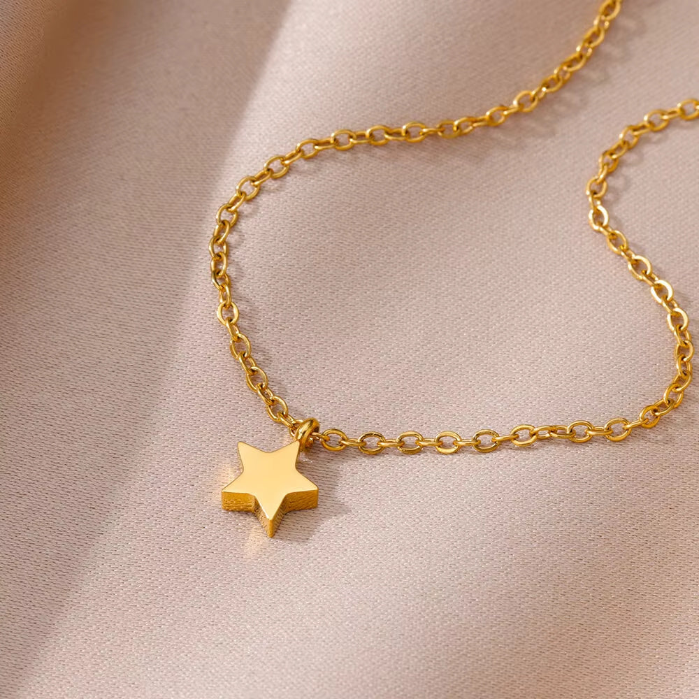 Simple Fashion In Europe And America Stainless Steel Necklace And Pendant