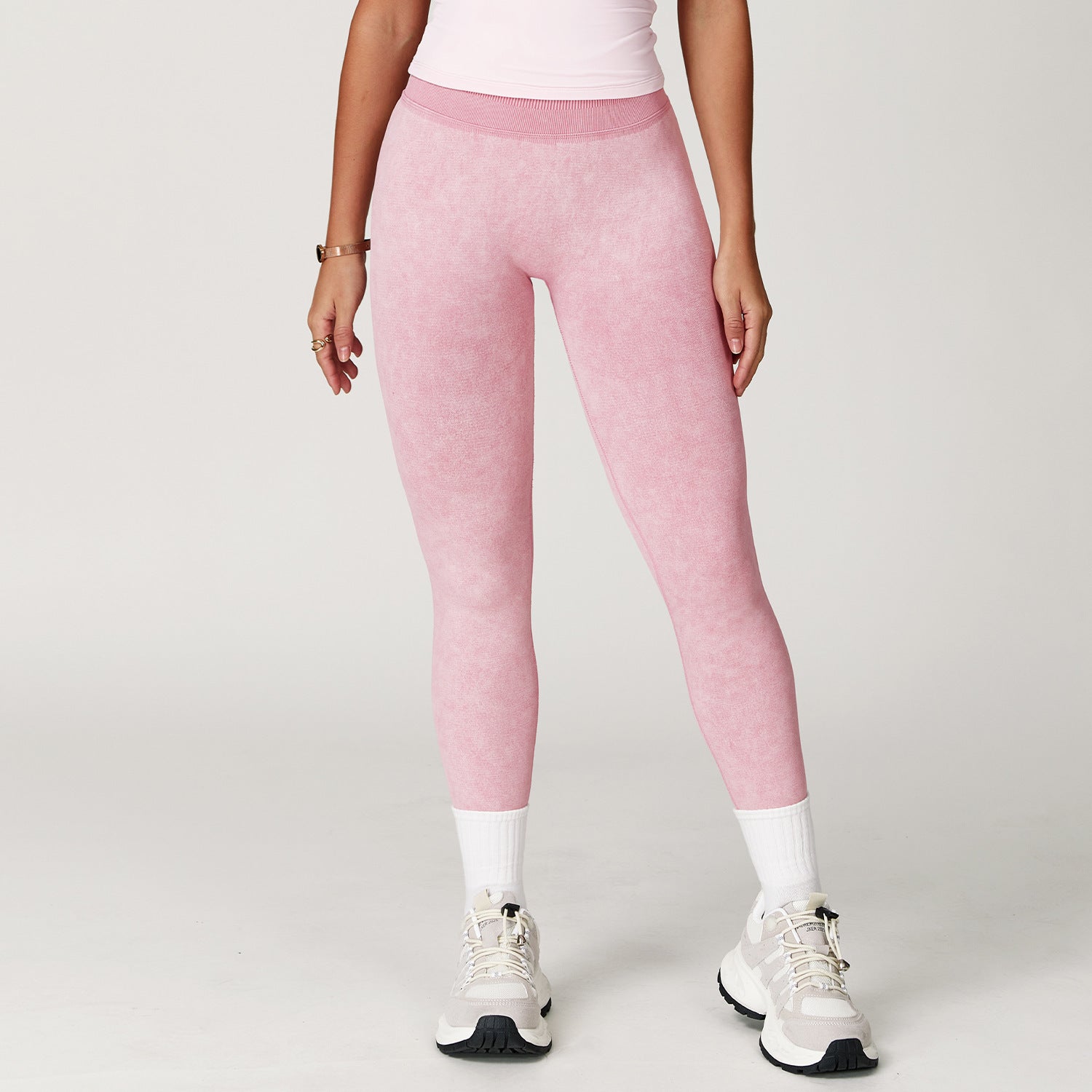 Seamless Stone Washed Yoga Pants High Waist Hip Lift Tight Trousers