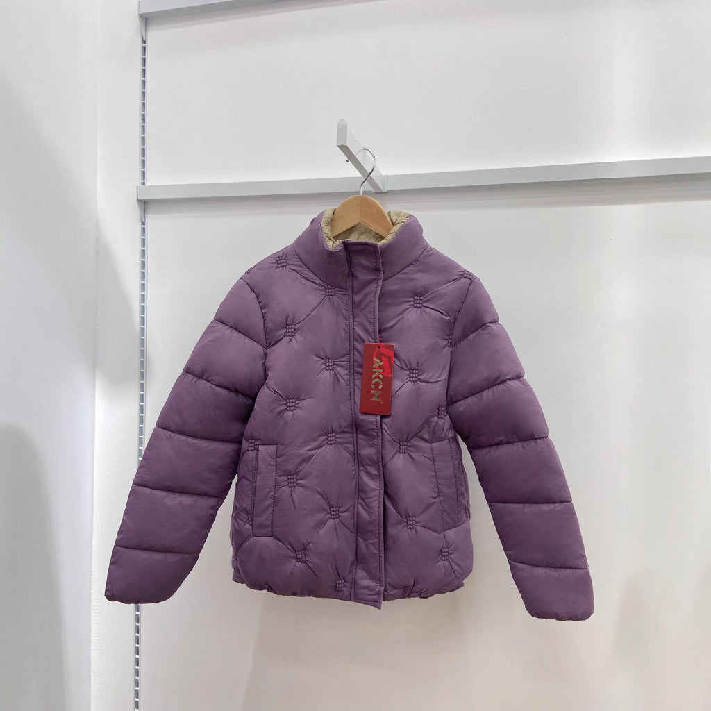 Plus Size Down Cotton Embroidered Warm Coat