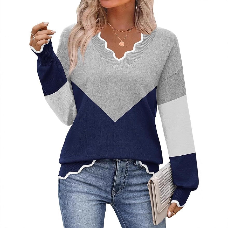 Lightweight Rib-knit Pullover Casual Top