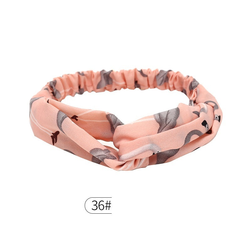 Elastic Cross Hairband Ladies Headband Hair Band Yoga Sports Headband