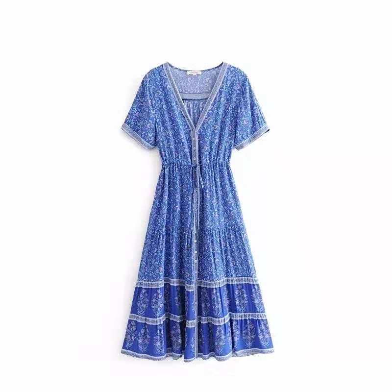 European And American Women's Clothing Dress Bohemian Style