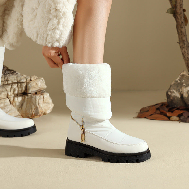 Winter Round-toe Women's Snow Boots