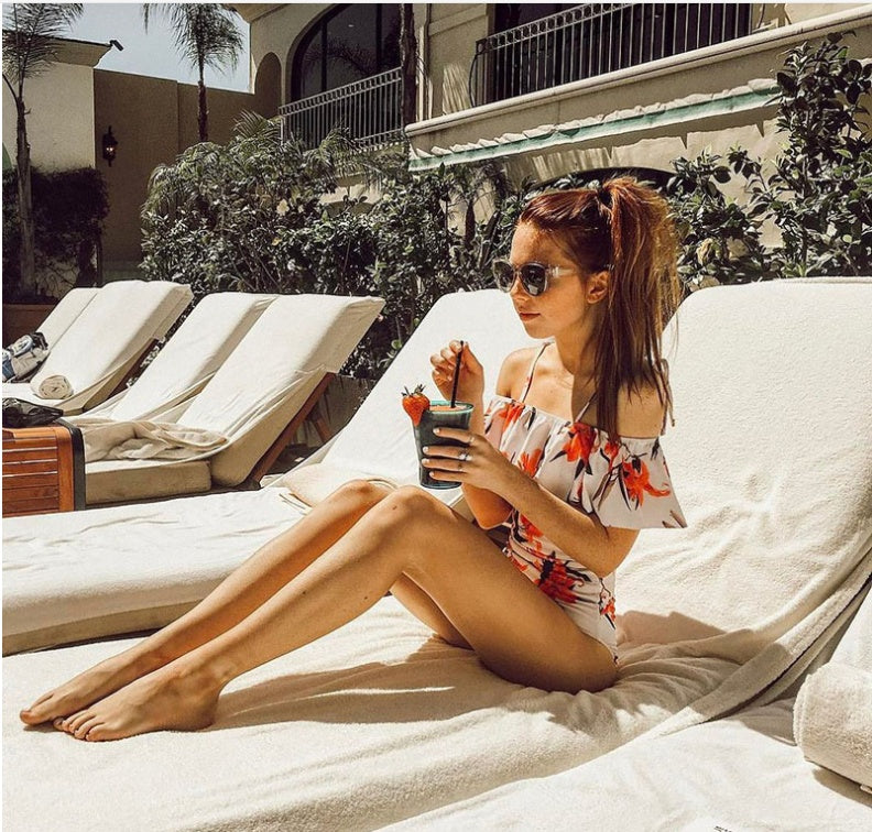 Cross-border new swimwear one-piece swimsuit AliExpress explosions printed swimsuit swimwear sexy bikini