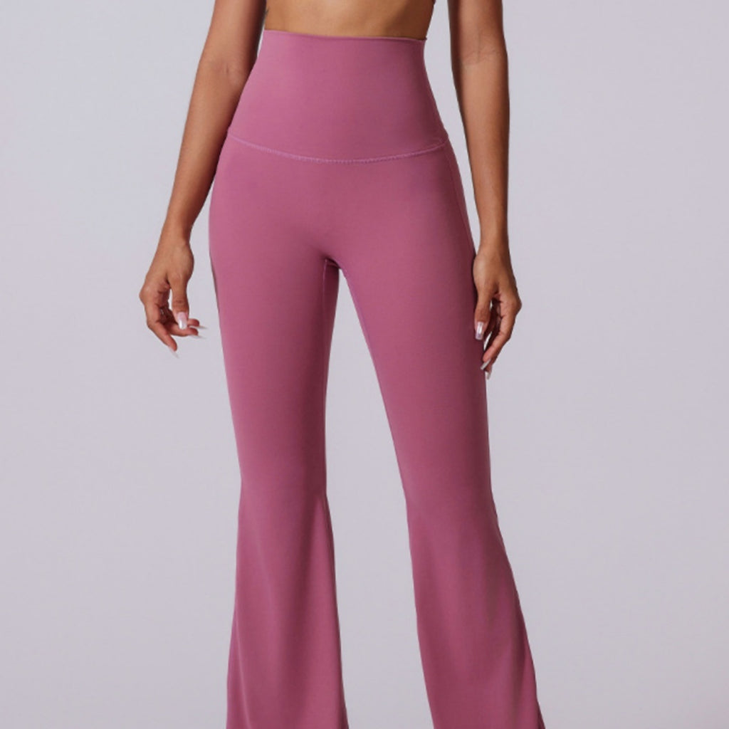Women's Pure Color Simple Casual High Waist Wide Leg Pants