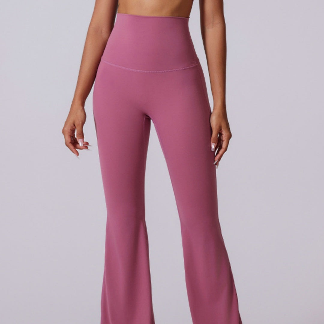 Women's Pure Color Simple Casual High Waist Wide Leg Pants