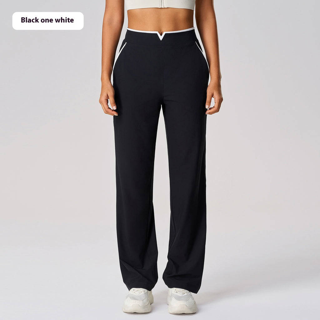 Casual Versatile Yoga High Waist Drooping Wide-leg Pants