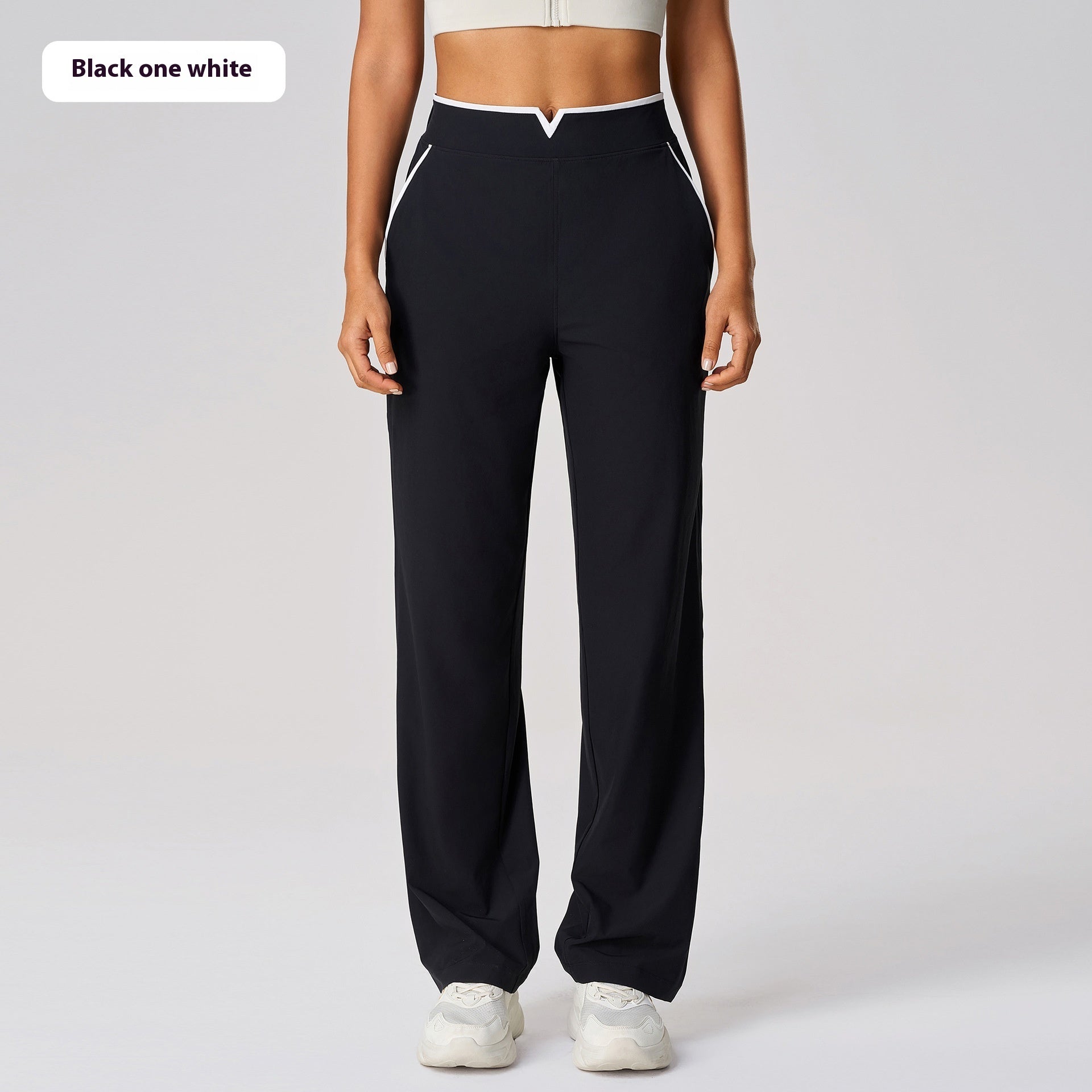 Casual Versatile Yoga High Waist Drooping Wide-leg Pants