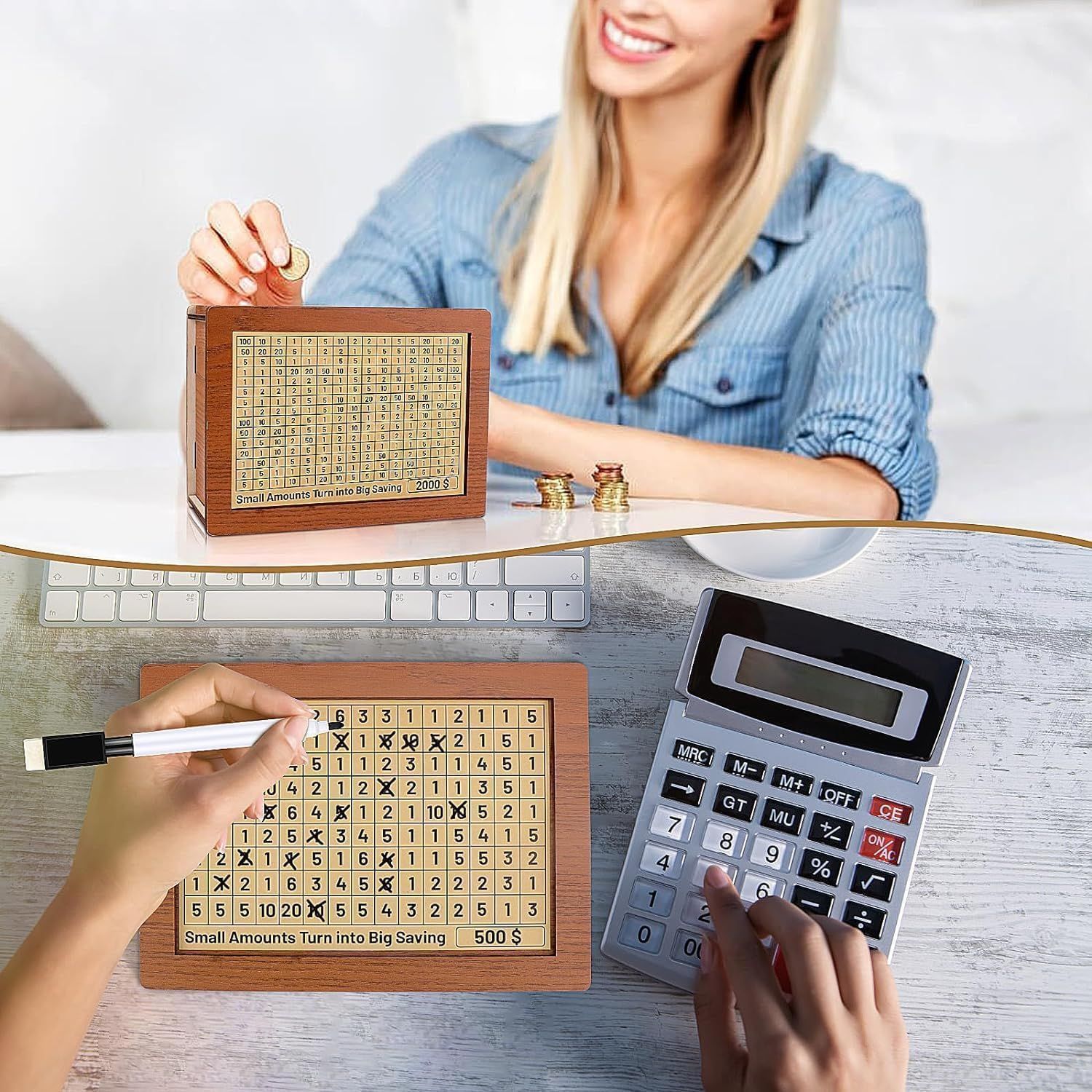 Wooden Home Coin Bank Crafts