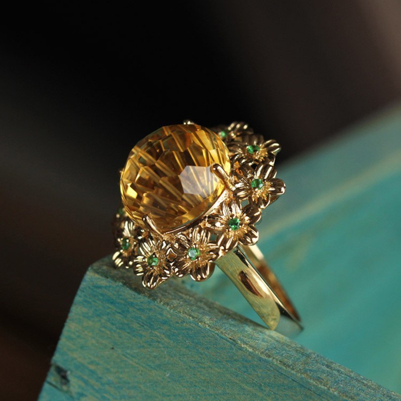 European And American New Palace Style Bright High-grade Open Ring