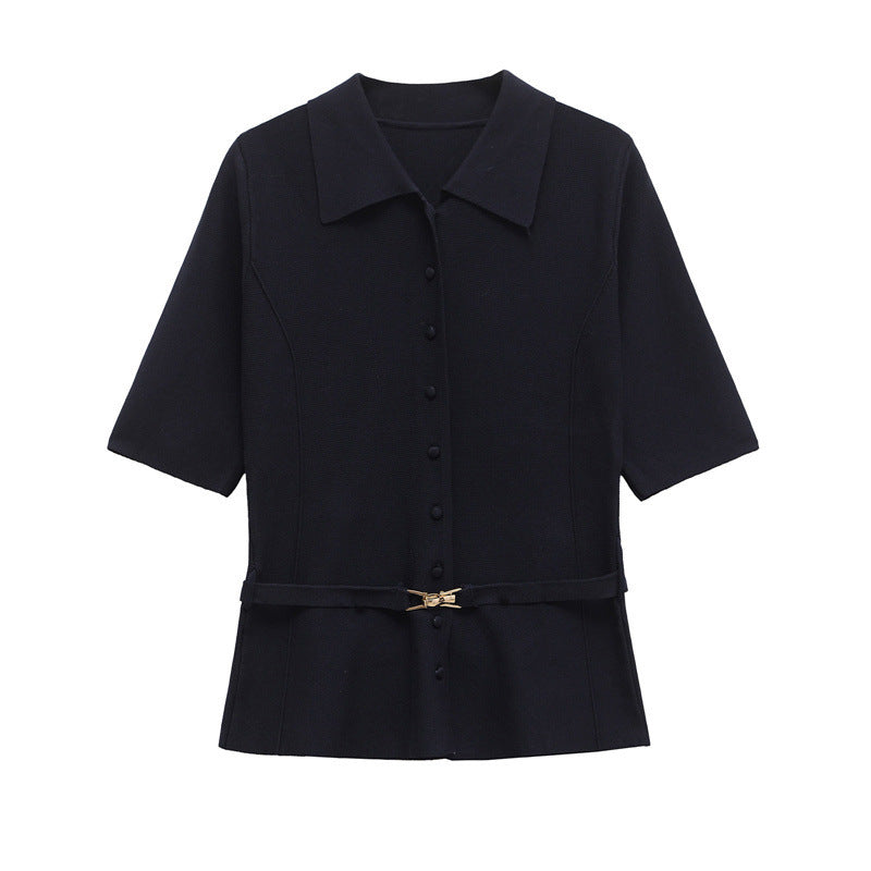 Belt Decorative Lapel Jacket