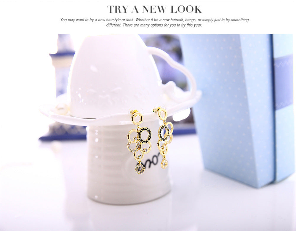 European And American Foreign Trade Accessories 18K Gold Jewelry Set