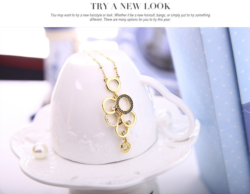 European And American Foreign Trade Accessories 18K Gold Jewelry Set