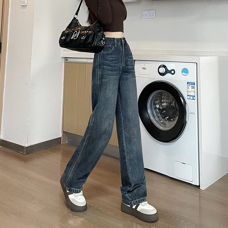 New High Waist Straight Jeans For Women