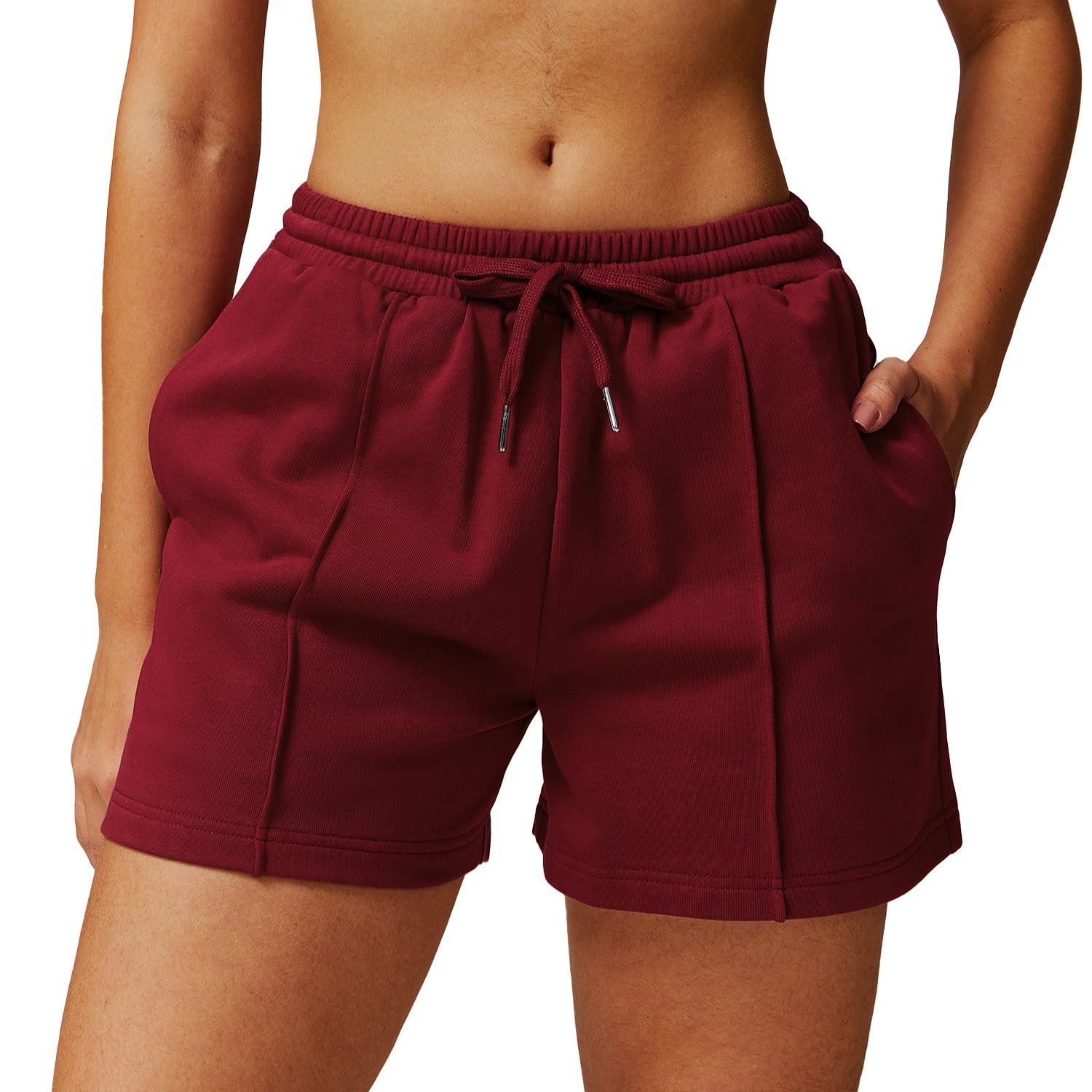 High Waist Loose Track Sweatpants Pocket Casual Running Shorts