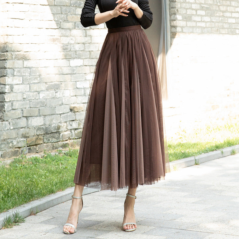 Women's Fashion Special Multicolor New Mesh Skirt