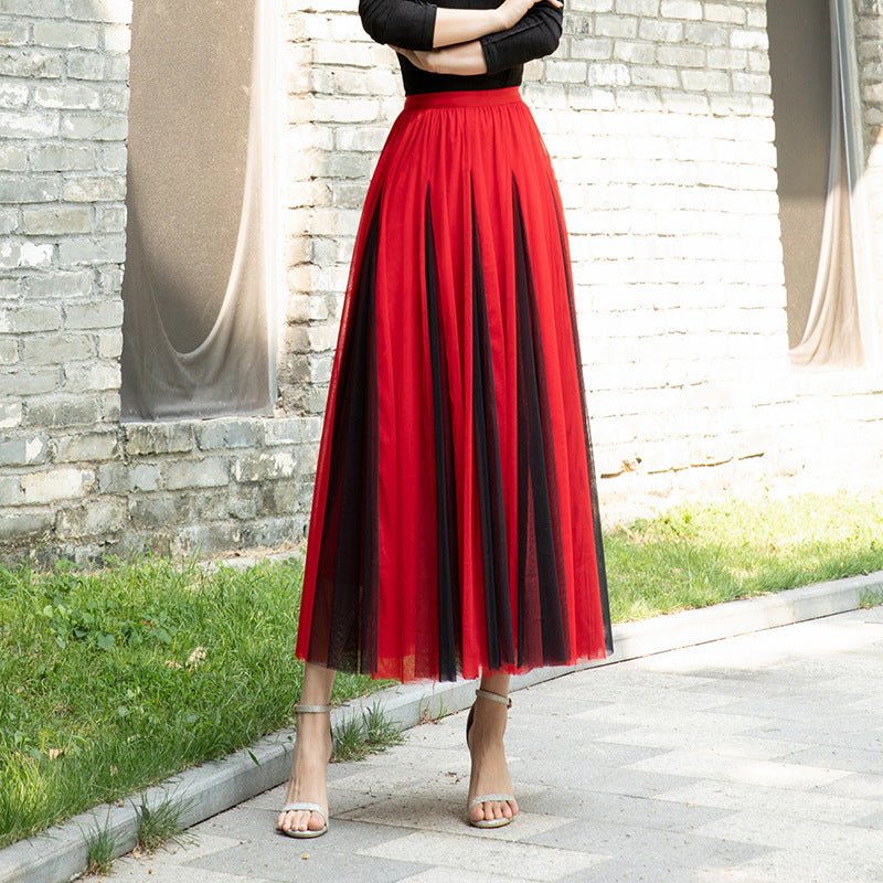 Women's Fashion Special Multicolor New Mesh Skirt
