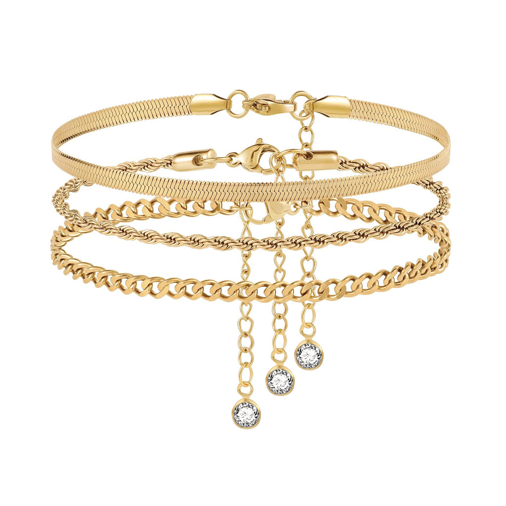 Gold Anklet Suit Girl Simple And Light Luxury