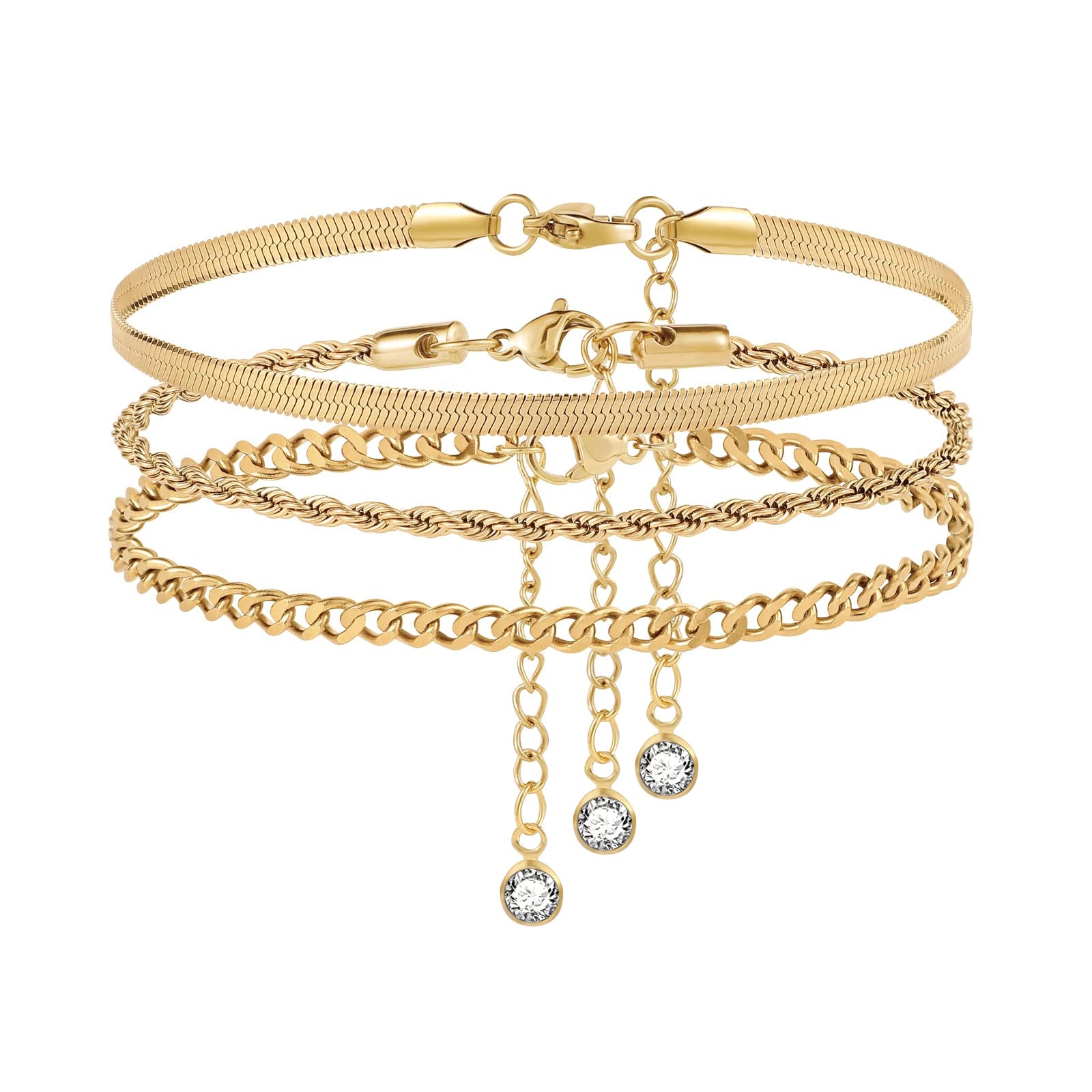 Gold Anklet Suit Girl Simple And Light Luxury