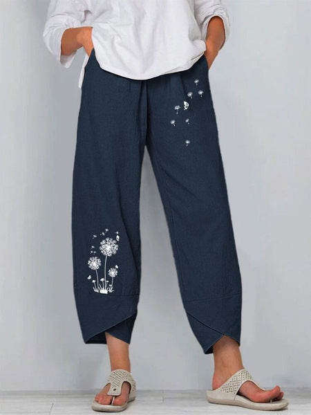 Women's Digital Printing Fashion Loose Casual Pants