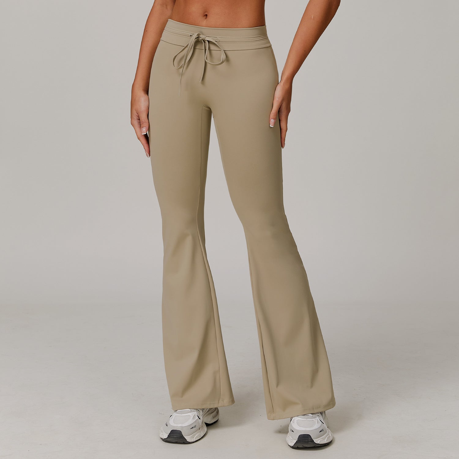 Sun Protection Sports Bell-bottom Pants High Waist Drawstring Breathable Cool Pants