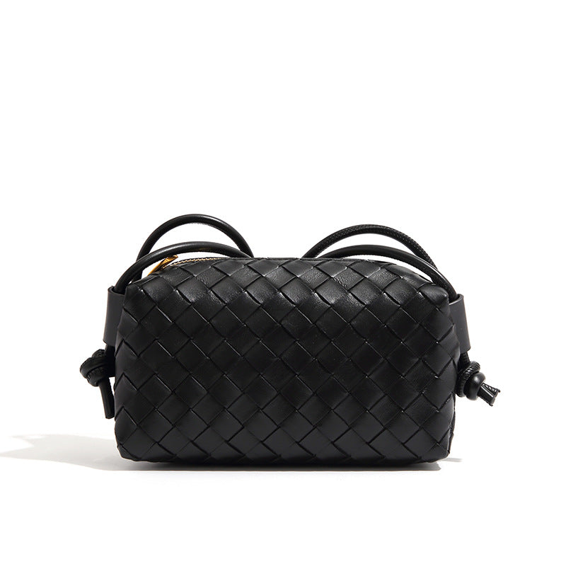 Woven Small Square Bag One Shoulder Women's Messenger Bag