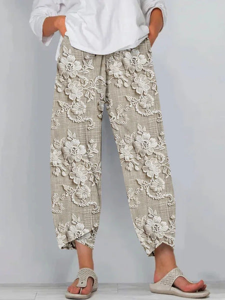 Women's Digital Printing Fashion Loose Casual Pants