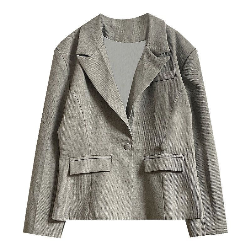 Women's Solid Color Fashion Western Style Temperament Coat
