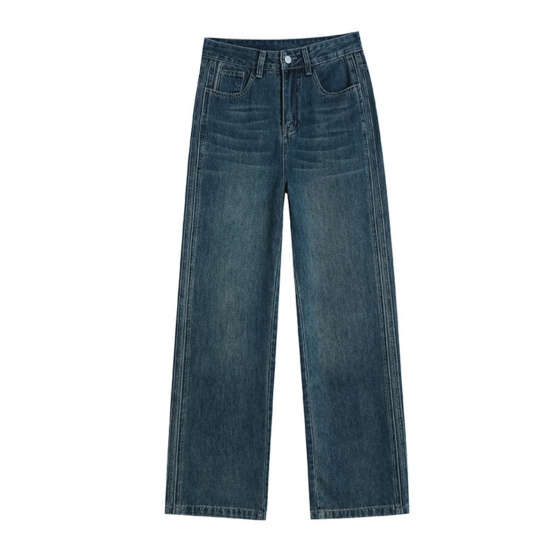 New High Waist Straight Jeans For Women