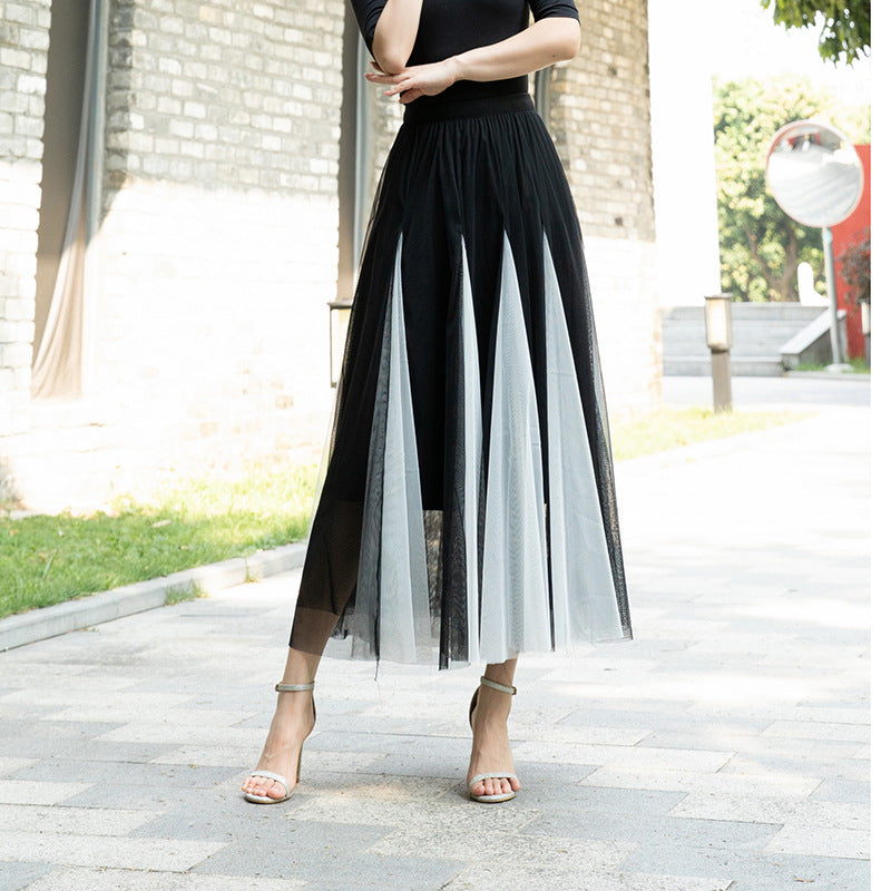 Women's Fashion Special Multicolor New Mesh Skirt