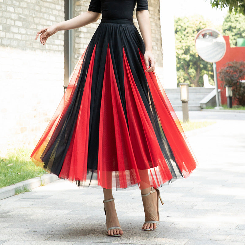 Women's Fashion Special Multicolor New Mesh Skirt