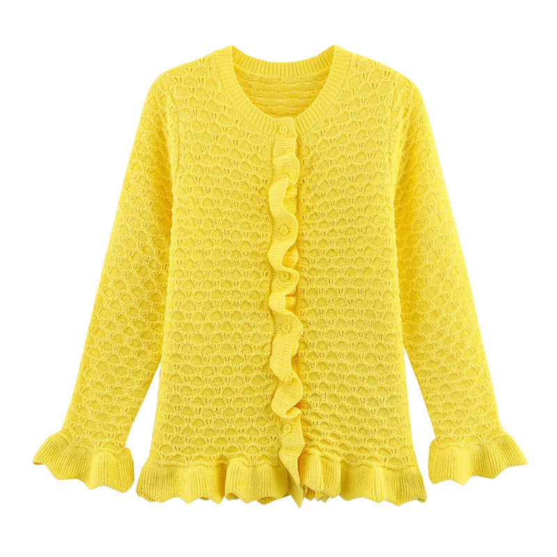 Women's All-match Round Neck Single-breasted Coat