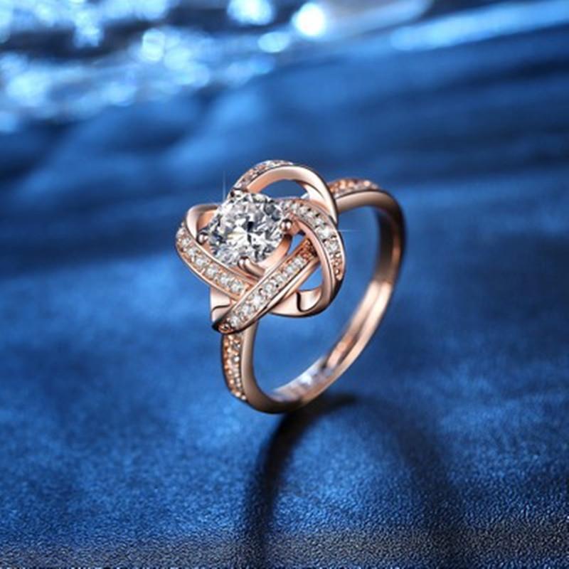 High Carbon Diamond Eight Hearts And Eight Arrows Ring Female 1 Karat