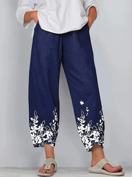 Women's Digital Printing Fashion Loose Casual Pants