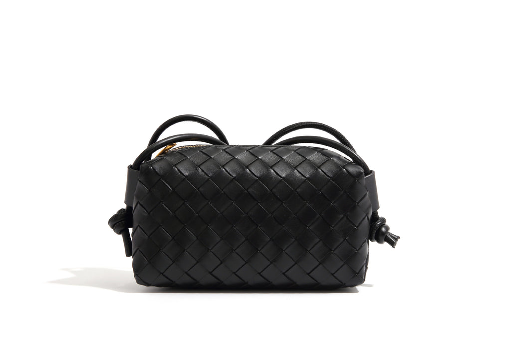 Woven Small Square Bag One Shoulder Women's Messenger Bag