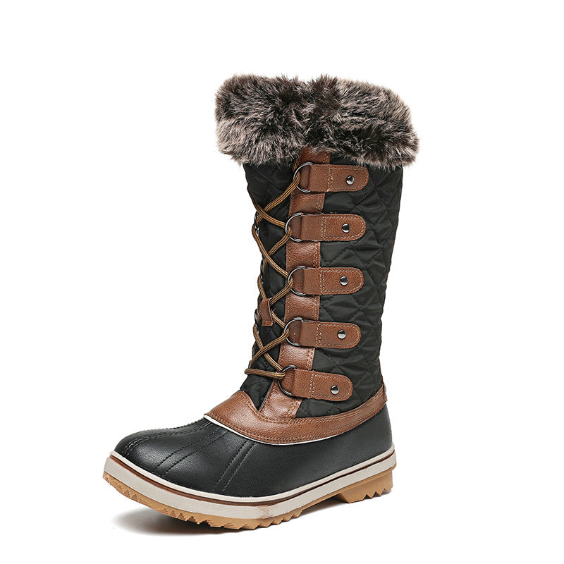 Women's High-top Flat Snow Boots