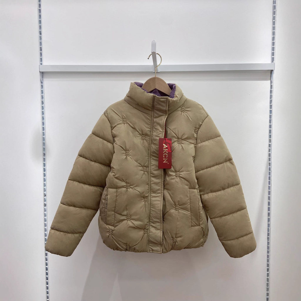 Plus Size Down Cotton Embroidered Warm Coat