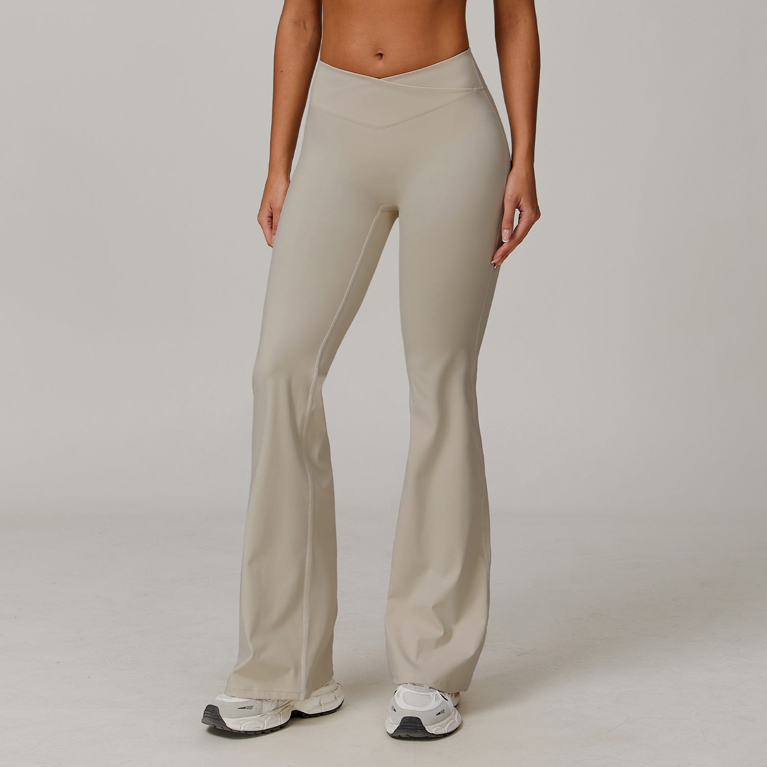 High Waist Running Sports And Leisure Skinny Versatile Bell-bottom Pants Women