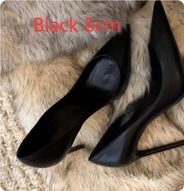 Hotel Work Shoes Women's Black High Heels Stiletto Heel