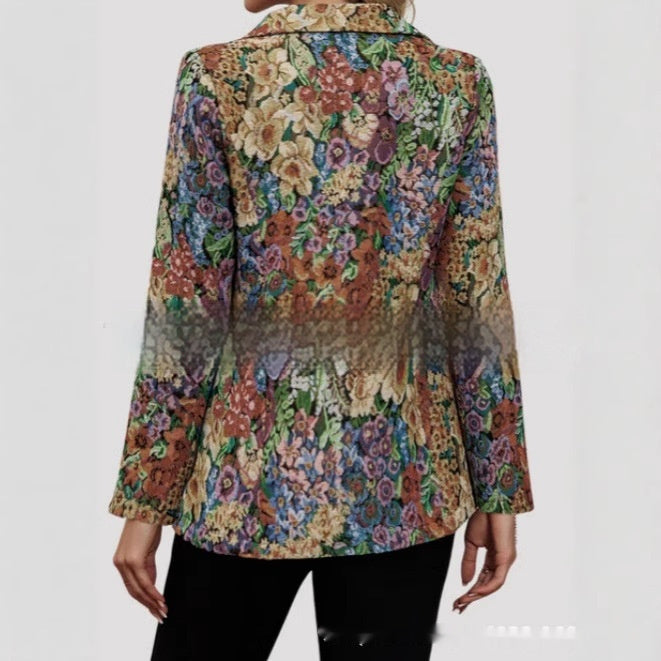 New Suit Fashion Elegant One Button Women's Coat