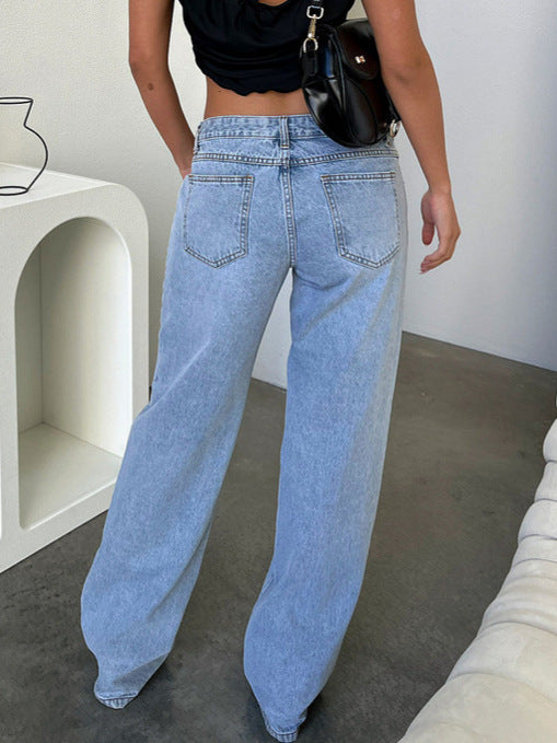 Female Fashion Individual Casual Wide Leg