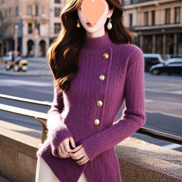 Soft, Chewy, Figure-hugging, And Slimming Knit Top