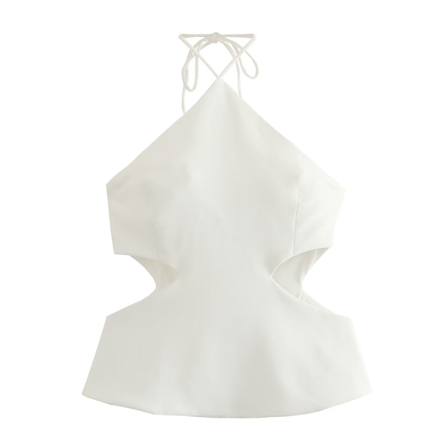 European And American Style Open Design Hanging Collar Top
