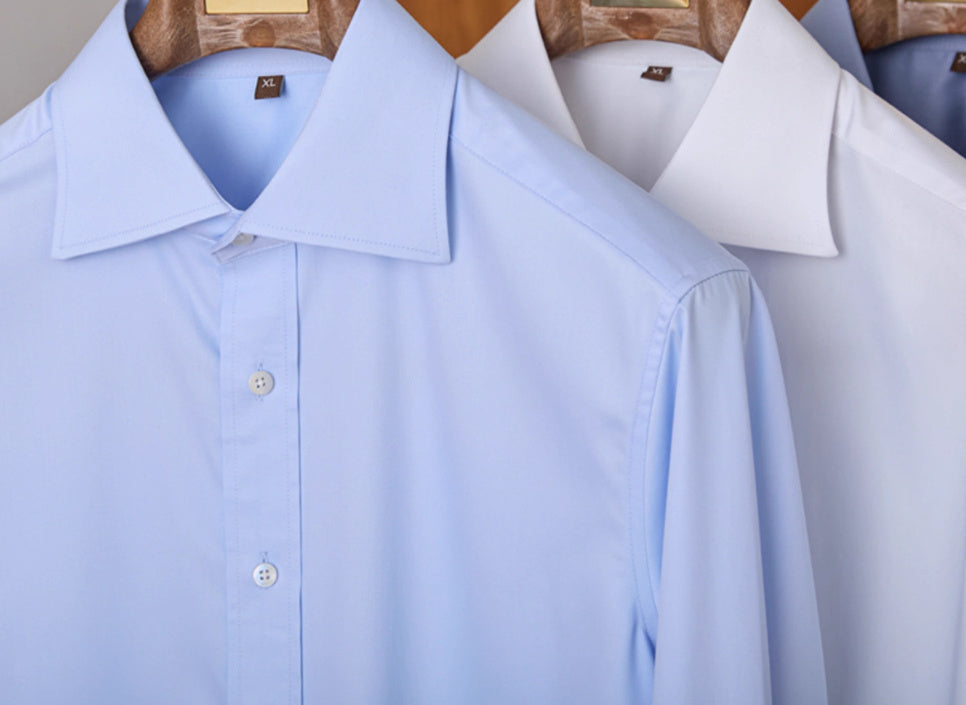 Italian Windsor Collar Tong Qin Ironing Free Long Sleeves Shirt